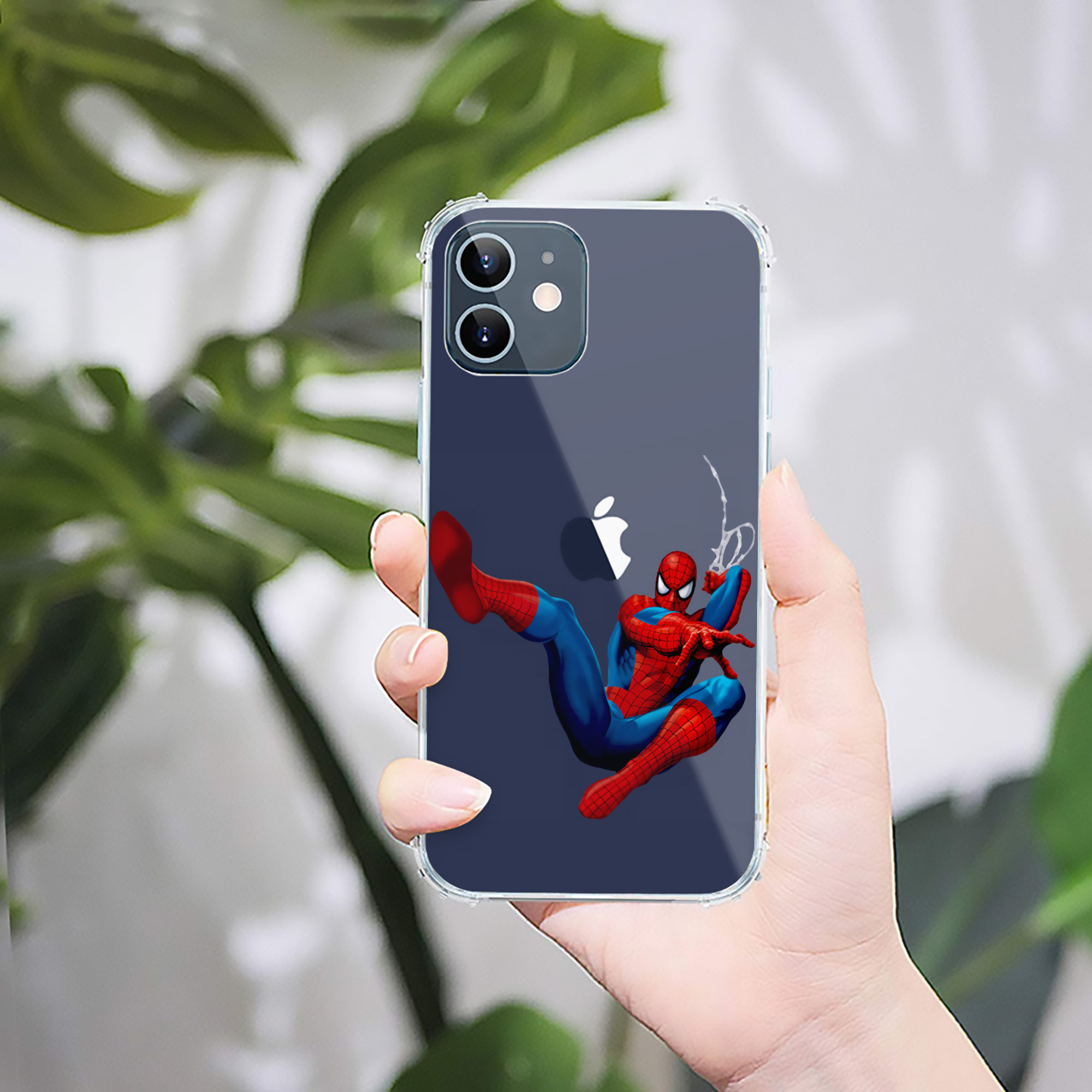 （画像用） Spider Man スパイダーマン 【iPhone 12シリーズ対応】透明スマホケース（クリアソフトケース）